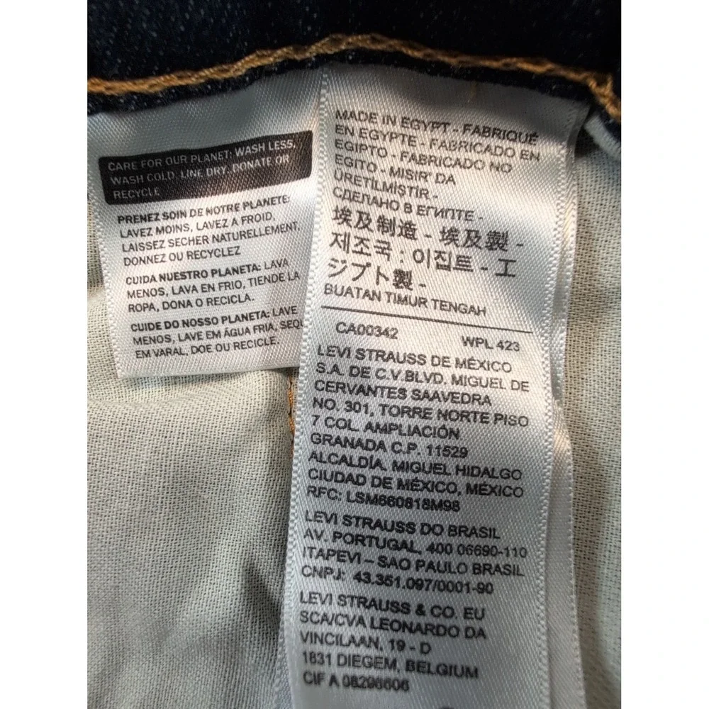 Levi's 505 Men's Regular Stretch 36x32 Dark Wash BRAND NEW